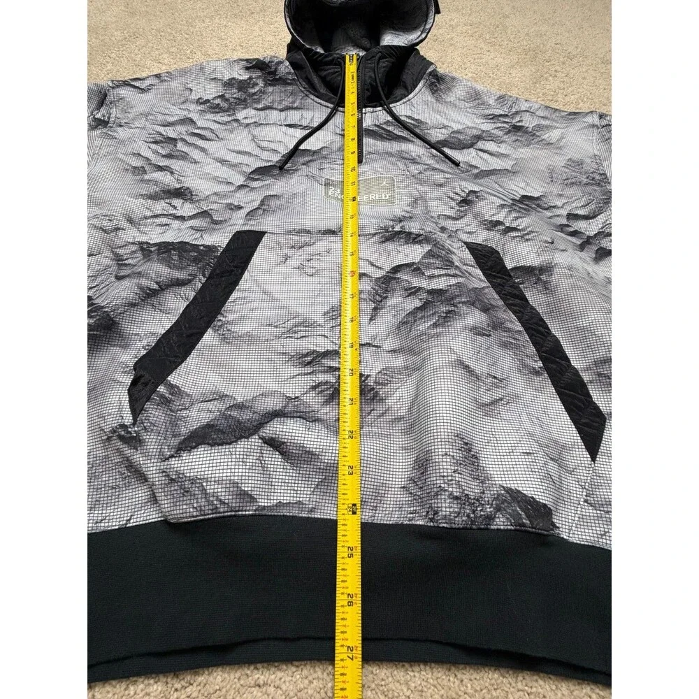 Air Jordan 23 Engineered Grid Printed 1/4 Zip Pullover Hoodie CU9148-100 Size L